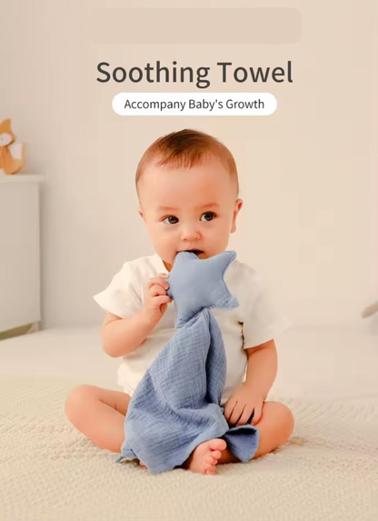 Moon and Star Cuddle Security Blanket